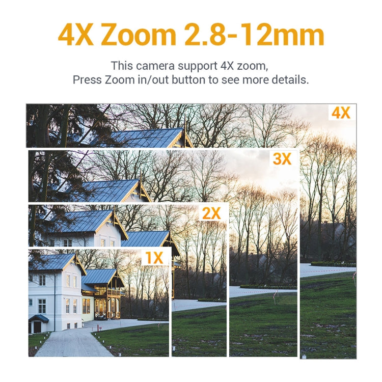 ESCAM Q5068 H.265 5MP Pan / Tilt / 4X Zoom WiFi Waterproof IP Camera, Support ONVIF Two Way Talk & Night Vision, AU Plug, UK Plug, US Plug, EU Plug, AU Plug