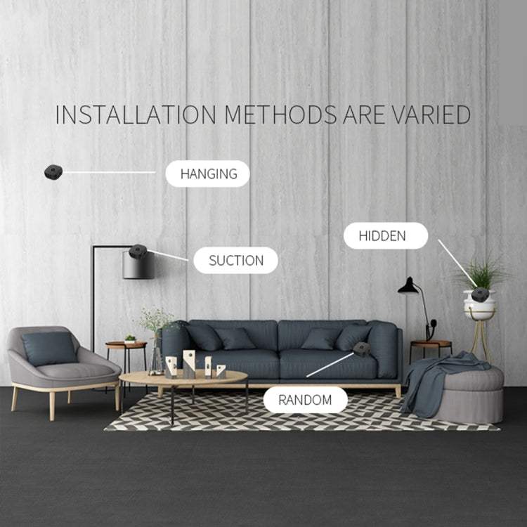 H9 Mini HD 1280 x 720P 120 Degree Wide Angle Wearable Smart Wireless WiFi Surveillance Camera, H9 Black, H9 White