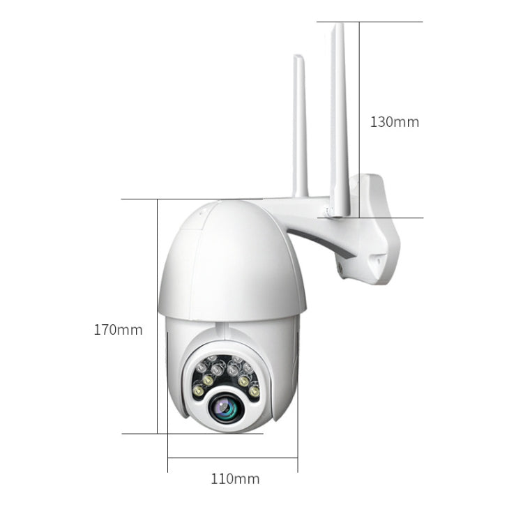 Q10 Outdoor Mobile Phone Remotely Rotate Wireless WiFi 10 Lights IR Night Vision HD Camera, Support Motion Detection Video / Alarm & Recording, UK Plug, Q10 IR, Q10 IR Night Vision
