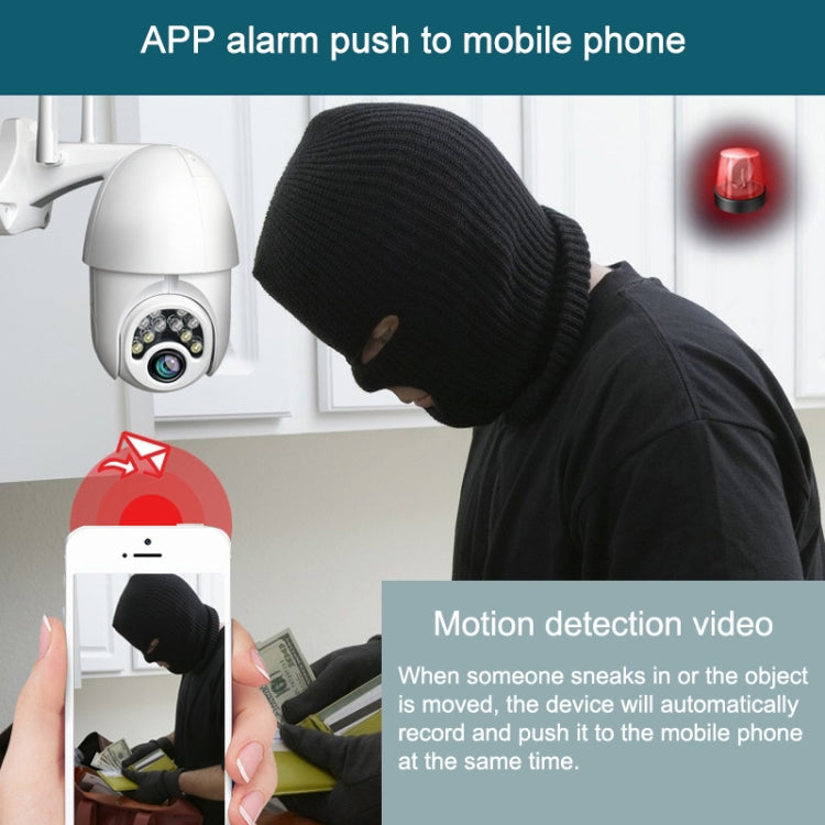 Q10 Outdoor Mobile Phone Remotely Rotate Wireless WiFi 10 Lights IR Night Vision HD Camera, Support Motion Detection Video / Alarm & Recording, UK Plug, Q10 IR, Q10 IR Night Vision