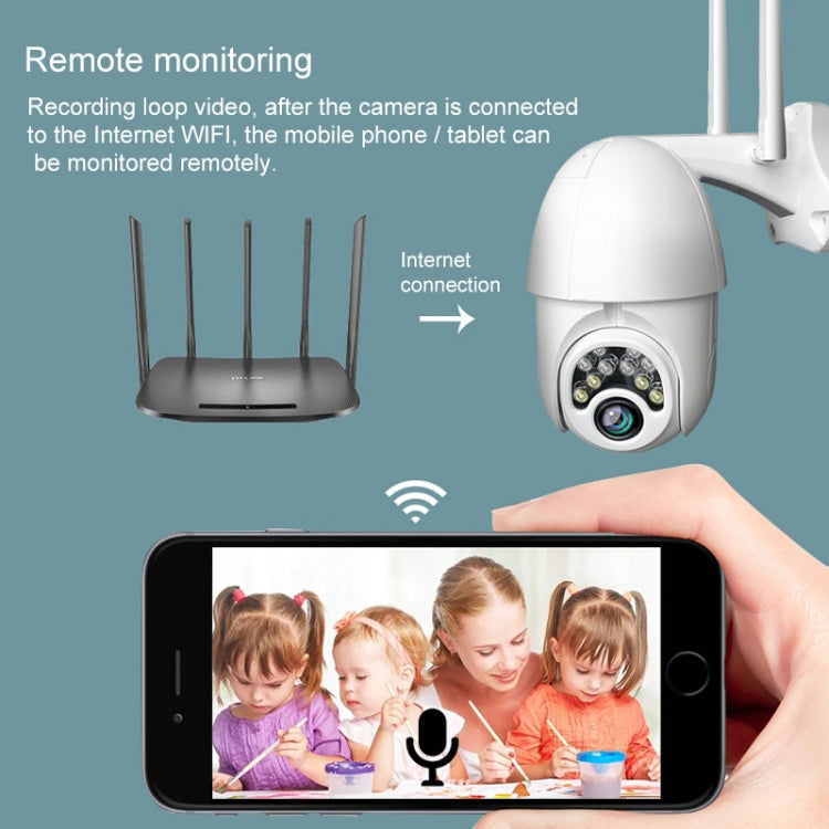 Q10 Outdoor Mobile Phone Remotely Rotate Wireless WiFi 10 Lights IR Night Vision HD Camera, Support Motion Detection Video / Alarm & Recording, UK Plug, Q10 IR, Q10 IR Night Vision