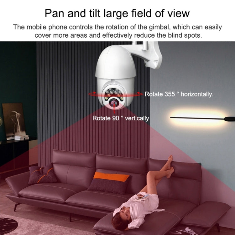 Q10 Outdoor Mobile Phone Remotely Rotate Wireless WiFi 10 Lights IR Night Vision HD Camera, Support Motion Detection Video / Alarm & Recording, UK Plug, Q10 IR, Q10 IR Night Vision