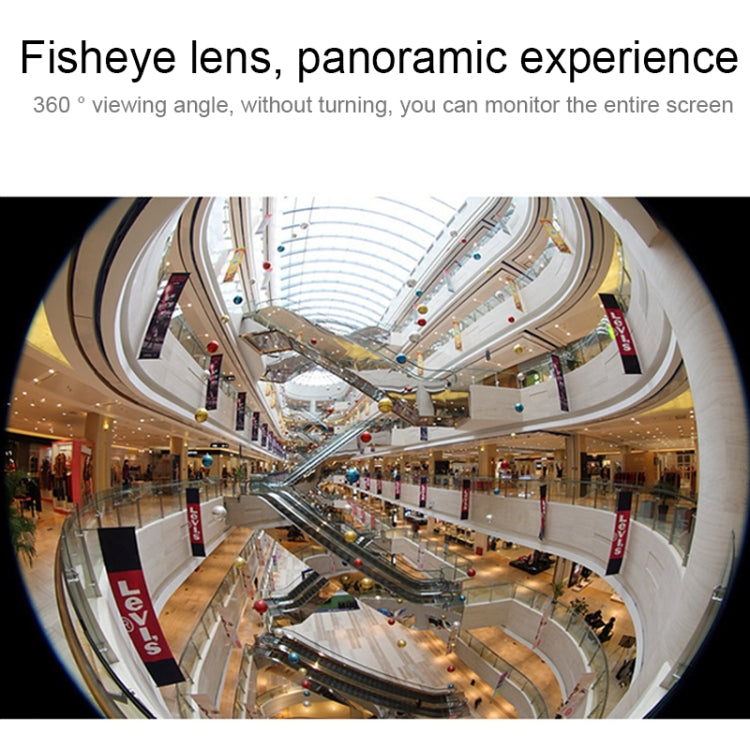 V380pro 360 Degree 1280*960P Network Panoramic Camera with TF Card Slot ,Support Mobile Phones Control, EC11-I6, V380pro White