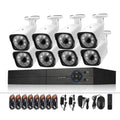 A8B3 / Kit 8CH 1080N Surveillance DVR System and 720P 1.0MP HD Weatherproof Bullet Camera, Support Infrared Night Vision & P2P & Phone Remote Monitor, A8B3 / Kit 8CH Black, A8B3 / Kit 8CH White