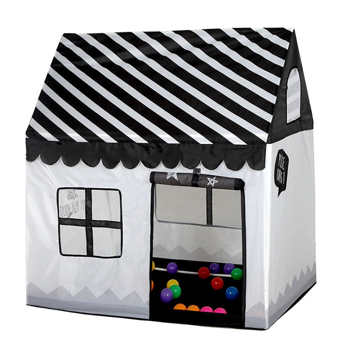 Household Children Printing Play Tent Small Game House with Mat, with Mat (Black White), with Mat (Pink), with Mat (Green), with Mat (Light Pink)