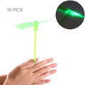 10 PCS Amazing LED Light Flying Bamboo Dragonfly Toy, Random Color Delivery, 10 PCS Bamboo Dragonfly Toy