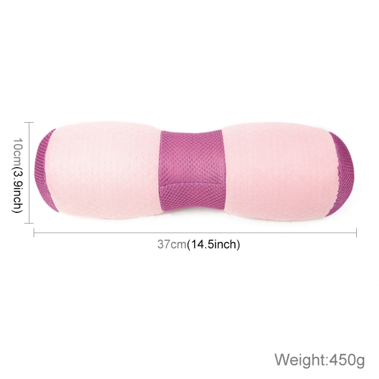 Multifunction Yoga Pillow Beautiful Buttocks Pelvis Pillow Cervical Lumbar Health Pillow Yoga Stick Waist(Pink), 37 x 10cm