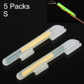 5 Packs OCEAN SUN Clip-On Luminous Float Night Fishing Light Stick, S, Fits Rod Tip 1.5-1.9mm, Clip-On, S