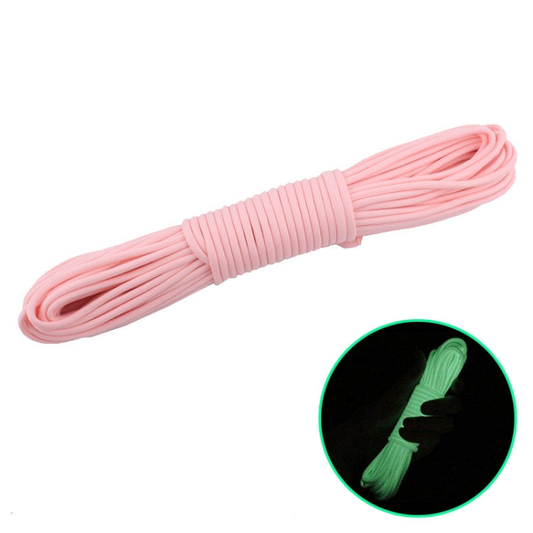 20m 9-Core Nylon+Polyester Full-light Outdoor Camping Tent Rescue Bundled Fluorescent Climbing Rope, 20m Pink, 20m Green, 20m Blue, 20m White, 20m Yellow, 20m Orange