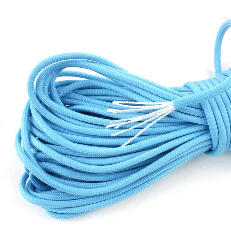 20m 9-Core Nylon+Polyester Full-light Outdoor Camping Tent Rescue Bundled Fluorescent Climbing Rope, 20m Pink, 20m Green, 20m Blue, 20m White, 20m Yellow, 20m Orange