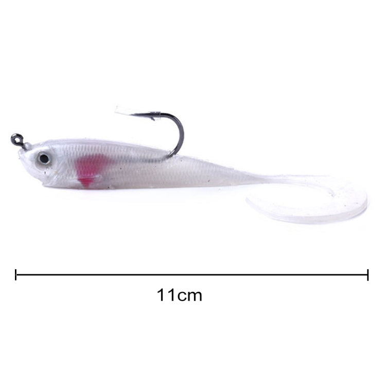 HENGJIA SO050-1 5 PCS 11cm/16g Luya Fishing Lure Fishing Gear Sea Bass Soft Fish with Hook, SO050-2, SO050-3, SO050-1, SO050-5, SO050-4