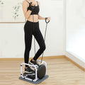 Stool Stepper Household Mini Hydraulic Silent Mountaineering Pedal Machine Multifunctional Fitness Stepper with Handle, with Handle