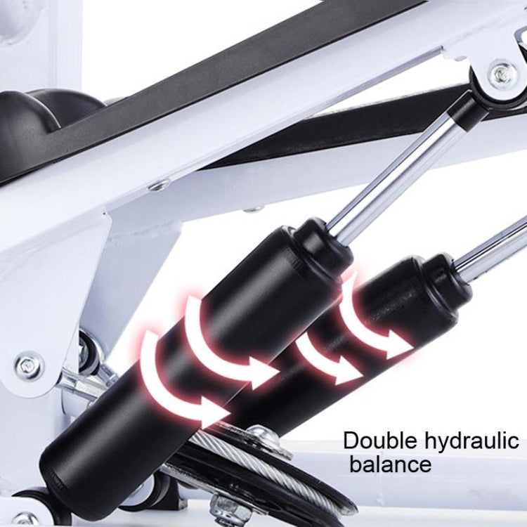 Stool Stepper Household Mini Hydraulic Silent Mountaineering Pedal Machine Multifunctional Fitness Stepper with Handle, with Handle