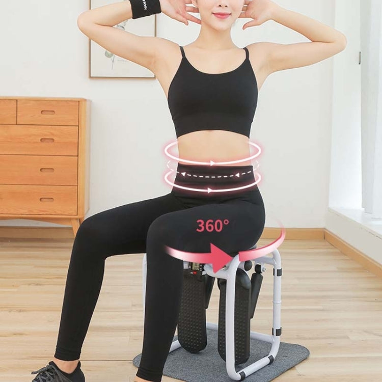 Stool Stepper Household Mini Hydraulic Silent Mountaineering Pedal Machine Multifunctional Fitness Stepper with Handle, with Handle