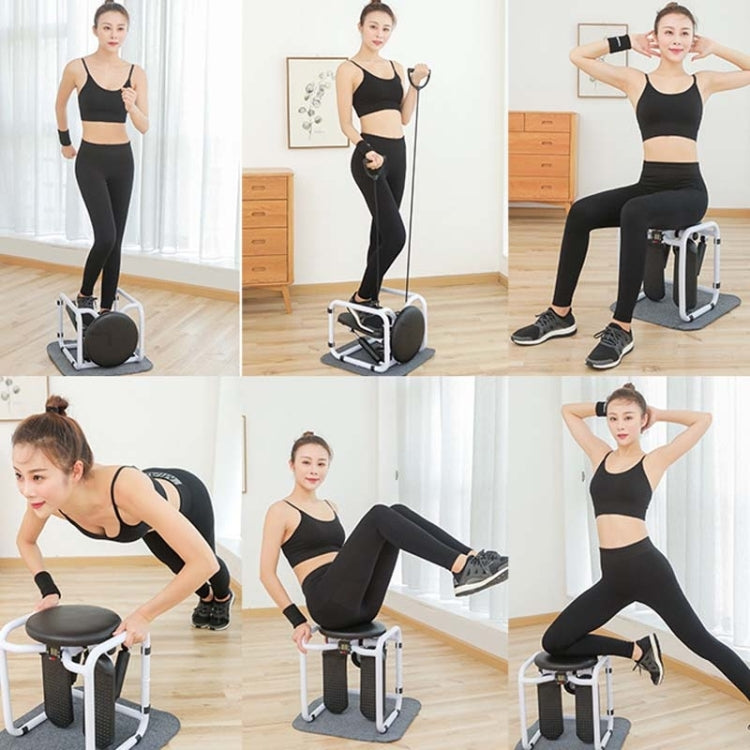 Stool Stepper Household Mini Hydraulic Silent Mountaineering Pedal Machine Multifunctional Fitness Stepper with Handle, with Handle