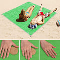 Sand Free Mat Lightweight Foldable Outdoor Picnic Mattress Camping Cushion Beach Mat, Size: 2x1.5m, 2 x 1.5m(Green), 2 x 1.5m(Blue), 2 x 1.5m(Pink)