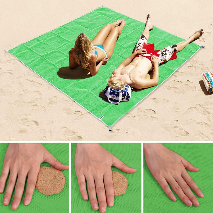 Sand Free Mat Lightweight Foldable Outdoor Picnic Mattress Camping Cushion Beach Mat, Size: 2x1.5m, 2 x 1.5m(Green), 2 x 1.5m(Blue), 2 x 1.5m(Pink)