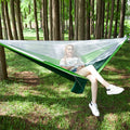 Portable Outdoor Parachute Hammock with Mosquito Nets, Green, Blue, Army Green, Black, Dark Blue + Baby Blue, Pink Blue