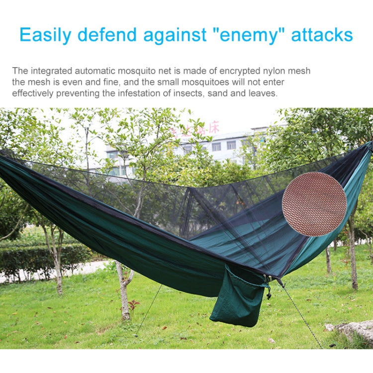 Portable Outdoor Parachute Hammock with Mosquito Nets, Green, Blue, Army Green, Black, Dark Blue + Baby Blue, Pink Blue