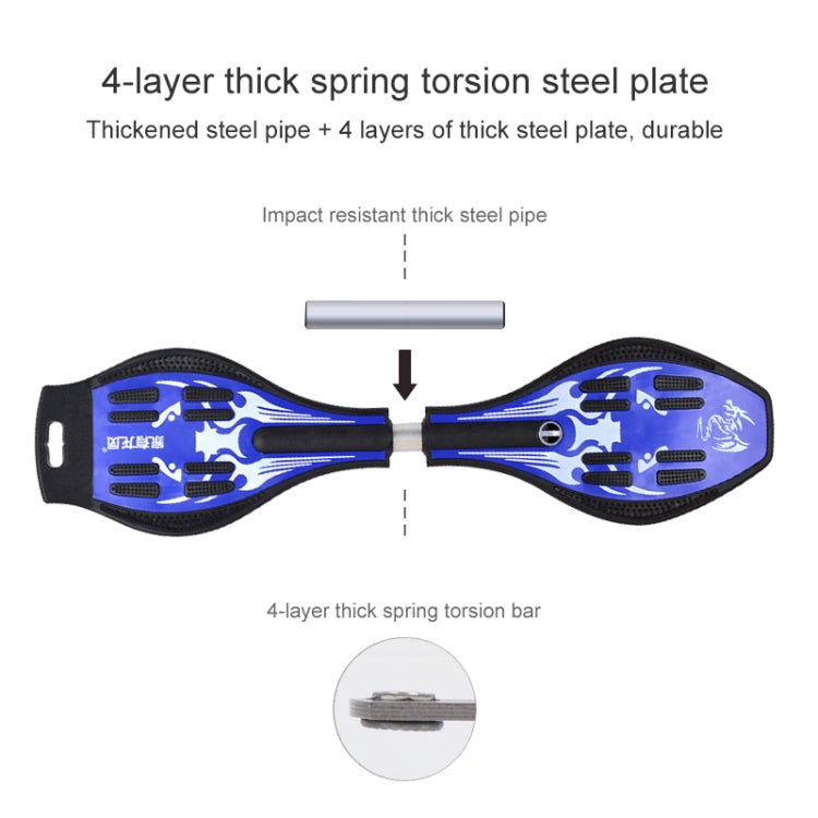 Fashion Vulcan Pattern Two-wheeled Skateboard Luminous Flash Wheel Vitality Board, Vulcan Pattern
