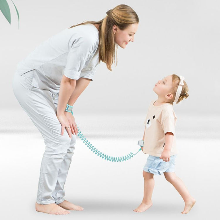 Happywalk Kids Safety Anti Lost Wrist Link Traction Rope with Induction Lock, Length: 2m, 2m Red, 2m Blue, 2m Pink, 2m Green