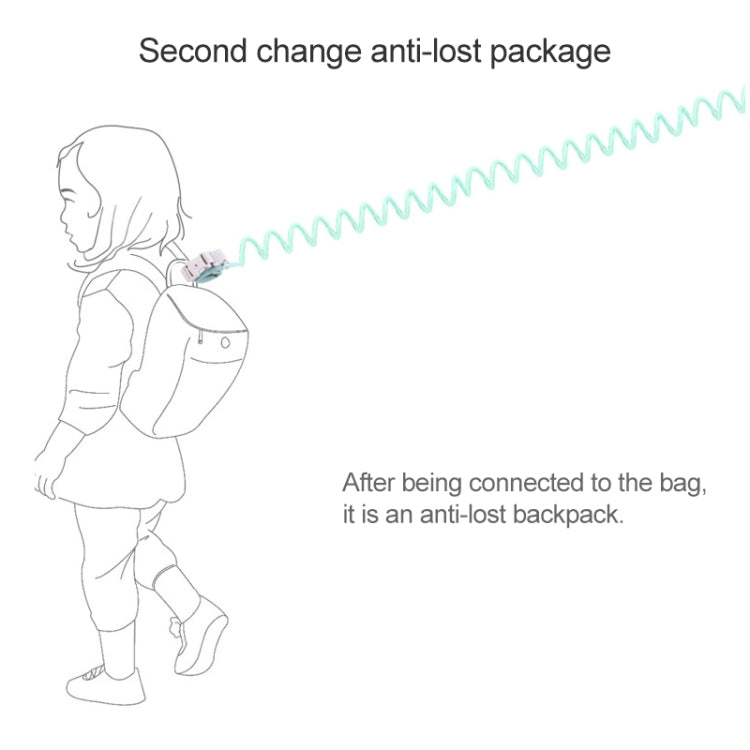 Happywalk Kids Safety Anti Lost Wrist Link Traction Rope with Induction Lock, Length: 2m, 2m Red, 2m Blue, 2m Pink, 2m Green
