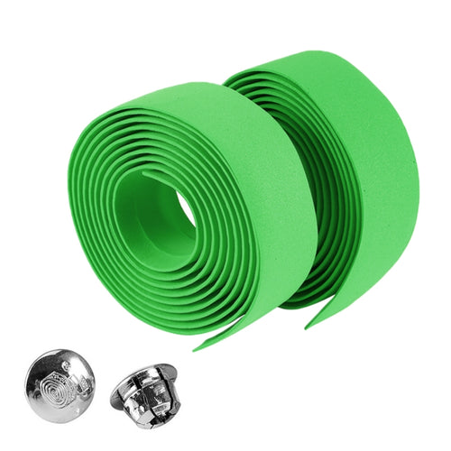 1 Pair Cycling Road Bike Sports Bicycle Cork Handlebar Tape Wrap + 2 Bar Plug, 2m Green, 2m Grey, 2m Blue, 2m Red, 2m Baby Blue, 2m White, 2m Yellow, 2m Black, 2m Pink