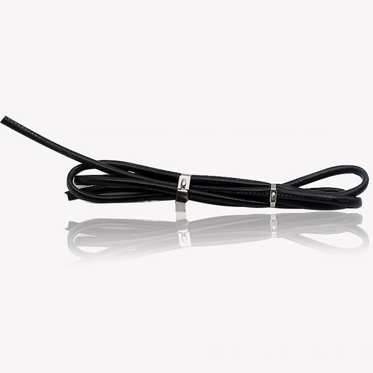 100 PCS 4.6x300mm Stainless Steel Metal Cable Ties Tie Zip Wrap Exhaust Heat Straps Induction Pipe, 4.6x300mm