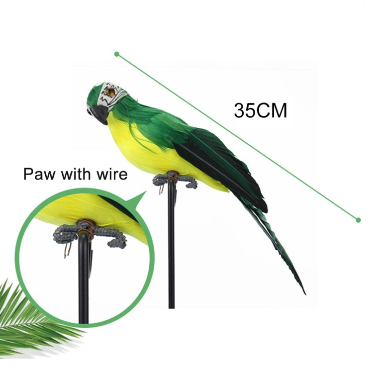 35cm Simulation Parrot Simulation Macaw Horticultural Decoration, 35cm (Red), 35cm (Rose Red), 35cm (White), 35cm (Yellow), 35cm (Green), 35cm (Blue)