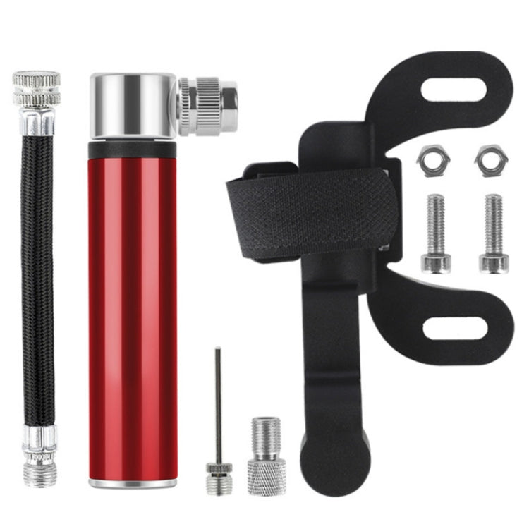 Manual Mini Portable Bicycle Aluminum Alloy Pump, Inflator Red, Inflator Silver, Inflator Black