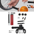 Manual Mini Portable Bicycle Aluminum Alloy Pump+ Glue-free Tire Patch + Fish-shaped Tire Lever, Inflator + Glue-free Tire Patch + Fish-shaped Tire Lever Red, Inflator + Glue-free Tire Patch + Fish-shaped Tire Lever Silver                              ...