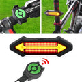 Bicycle Tail Light Intelligent Wireless Remote Control Turn Signal Warning Light, Turn Signal Warning Light