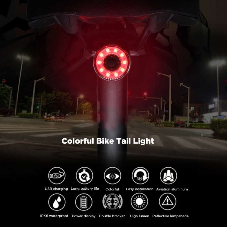 Antusi Q1 7 Colors Cycling Light Bicycle Taillight Bike Accessories, Q1