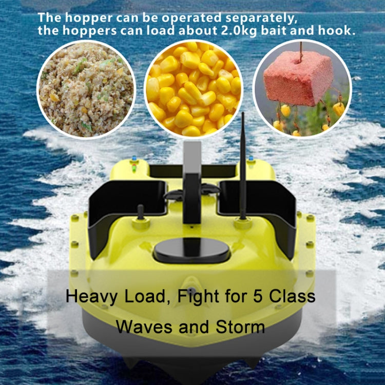 D18 Smart RC Three Hoppers Fishing Bait Boat 2kg Load 500m Remote Control, D18