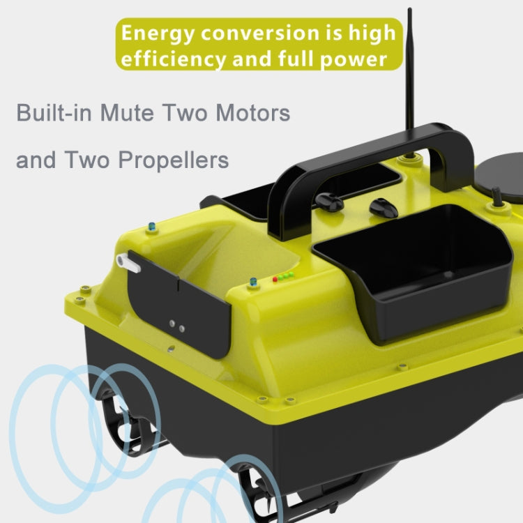 D18 Smart RC Three Hoppers Fishing Bait Boat 2kg Load 500m Remote Control, D18