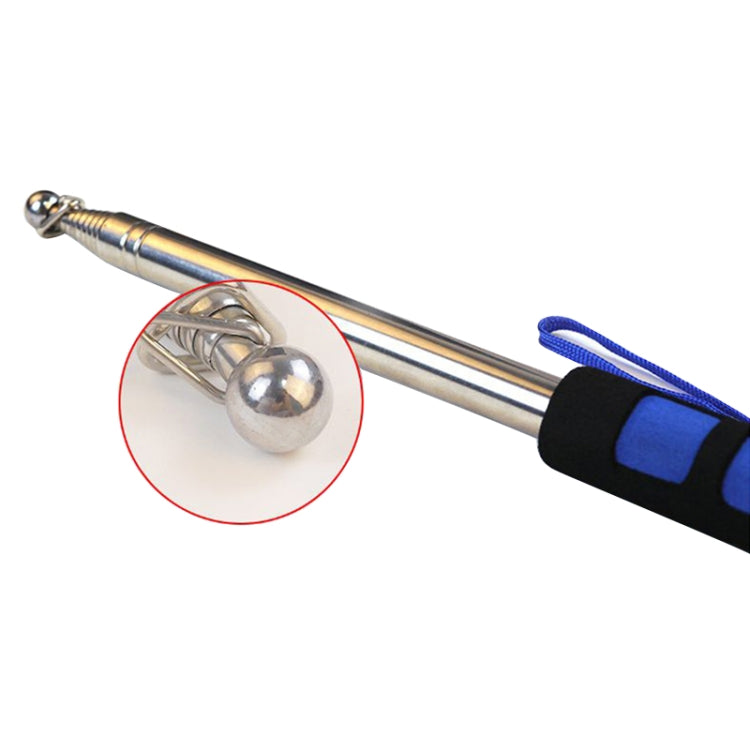 1.4M 7 Knots Telescopic Stainless Steel Rubber Sleeve Teaching Stick Guide Signal Flag, Random Color Delivery, 1.4M 7 Knots