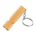 MNL-006 Aluminum Alloy Double Tube High Frequency Whistle Children Outdoor Survival Whistle with Key Ring, 10 PCS Gold, 10 PCS Rose Gold, 10 PCS Silver, 10 PCS Black