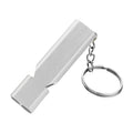 MNL-006 Aluminum Alloy Double Tube High Frequency Whistle Children Outdoor Survival Whistle with Key Ring, 10 PCS Silver, 10 PCS Black, 10 PCS Gold, 10 PCS Rose Gold