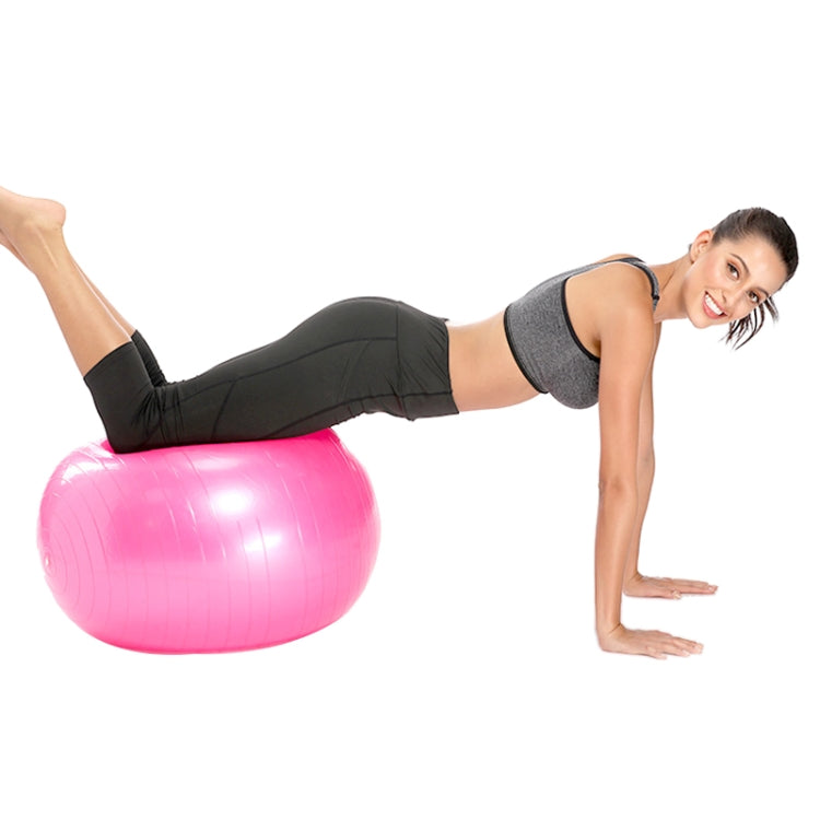 Thickening Explosion-proof Big Yoga Ball Sport Fitness Ball Environmental Pregnant Yoga Ball, Diameter: 55cm, 55cm(Pink), 55cm(Blue), 55cm (Purple)