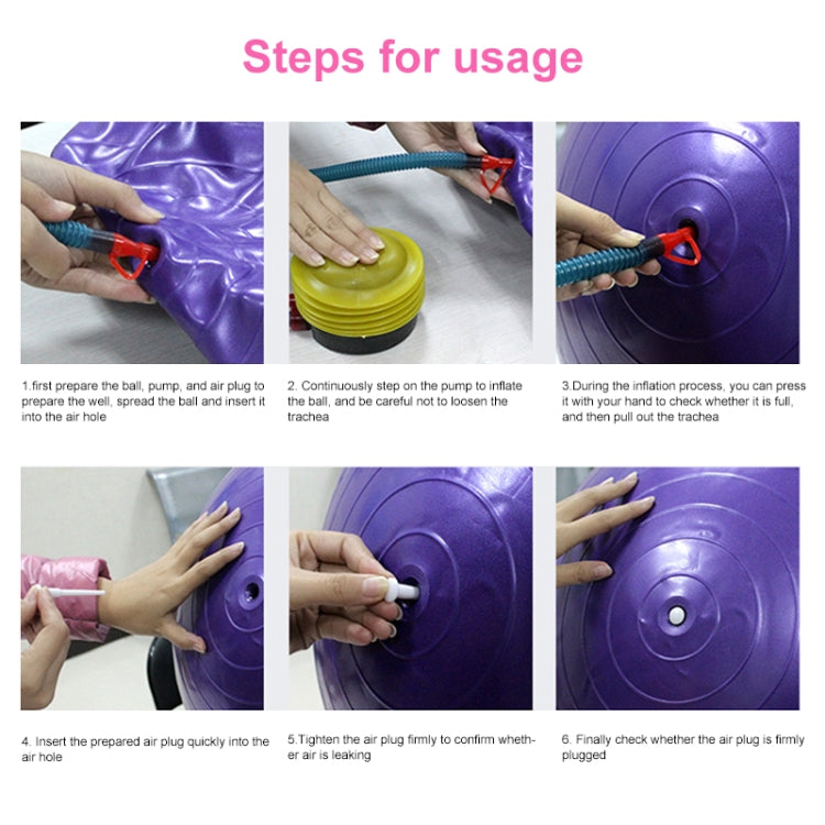 Thickening Explosion-proof Big Yoga Ball Sport Fitness Ball Environmental Pregnant Yoga Ball, Diameter: 55cm, 55cm(Pink), 55cm(Blue), 55cm (Purple)