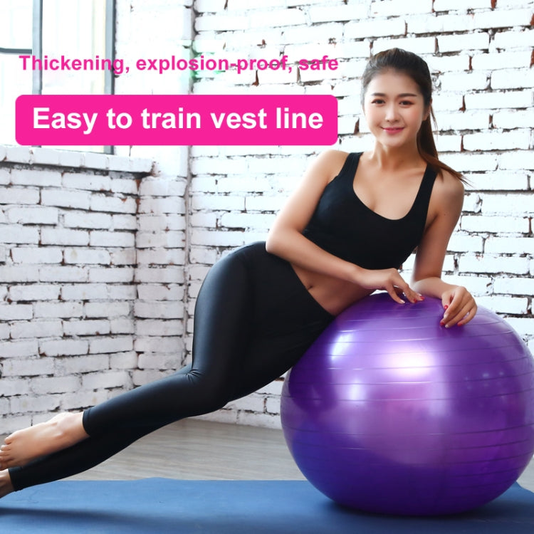 Thickening Explosion-proof Big Yoga Ball Sport Fitness Ball Environmental Pregnant Yoga Ball, Diameter: 75cm, 75cm(Pink), 75cm(Blue), 75cm(Purple)