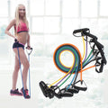 Fitness Exercise Resistance Bands Stretch Elastic Rope Workout Yoga Rally Muscle Training Exercise Rope, Size:5*8*1200mm, Random Color Delivery, Size:5*8*1200mm