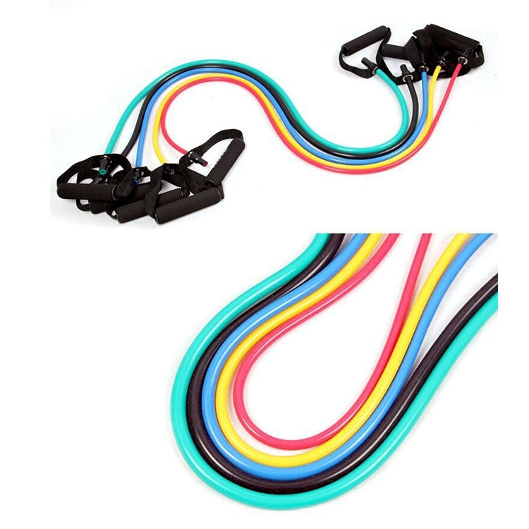 Fitness Exercise Resistance Bands Stretch Elastic Rope Workout Yoga Rally Muscle Training Exercise Rope, Size:5*8*1200mm, Random Color Delivery, Size:5*8*1200mm