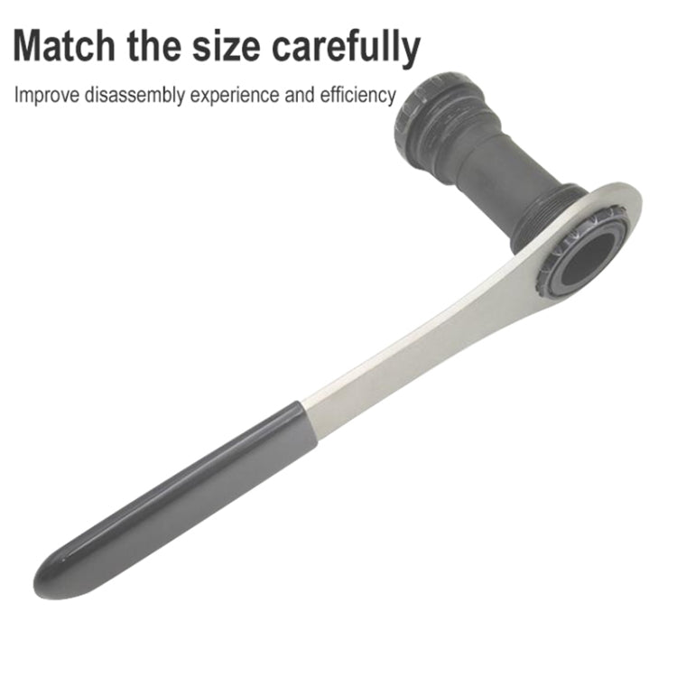 BIKERSAY BB48-12 Bicycle Repair Tools Multi-function Wrench Tool Stainless Steel Axis Spanner, BB48-12