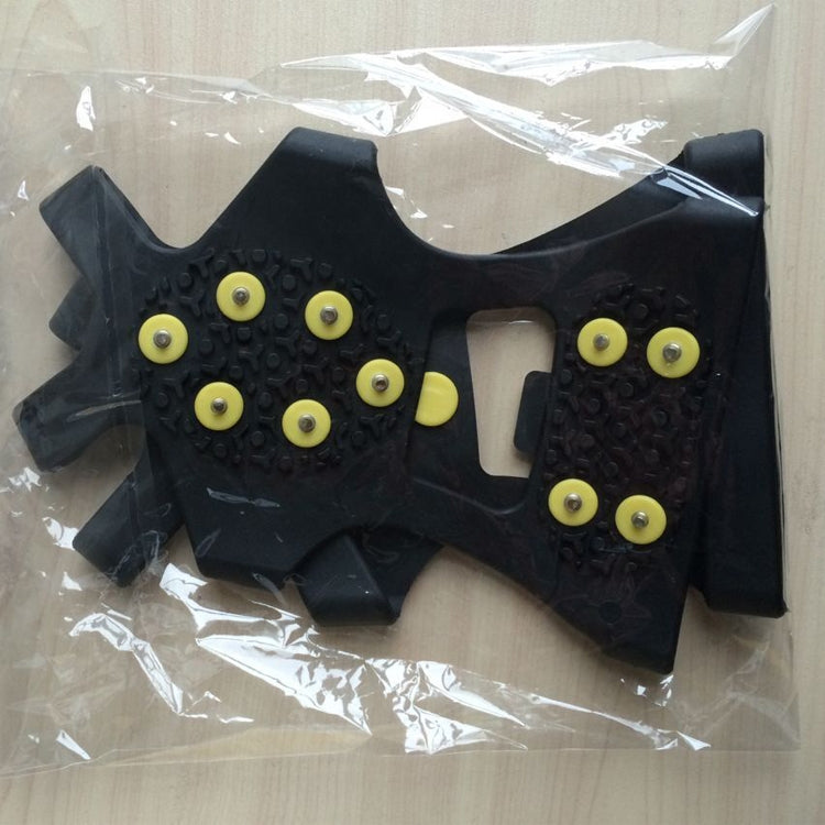 10 Teeth Ice Claw Outdoor Non-slip Shoes Covers for Ice Snow Ground, Size : M, Size : M