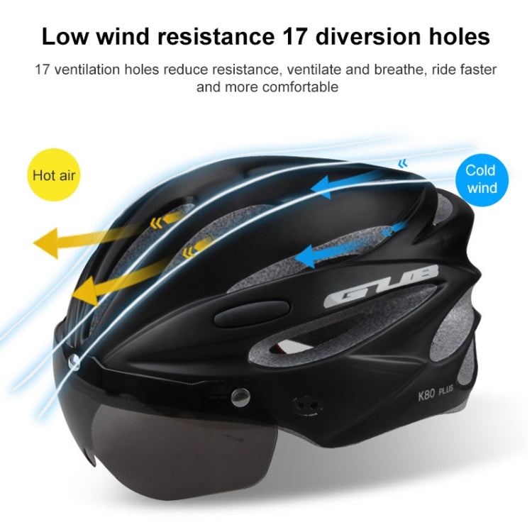 GUB K80 Plus Bike Helmet With Visor And Goggles, GUB K80 Plus(Titanium Color), GUB K80 Plus(White), GUB K80 Plus(Fluorescent Green), GUB K80 Plus(Black), GUB K80 Plus(Orange), GUB K80 Plus(Gradient Blue), GUB K80 Plus(Gradient Purple), GUB K80 Plus(Red)