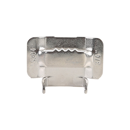 100 PCS 15.88mm 304 Stainless Steel Tie Lock Type Cable Wrapped Bundle Buckle, 15.88mm