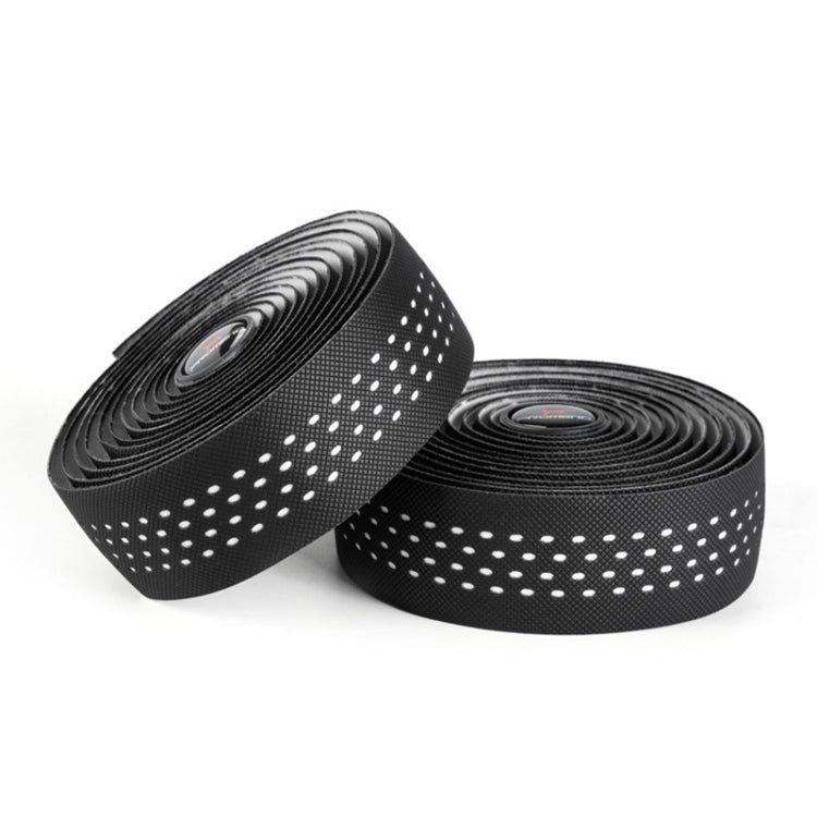 PROMEND GR-082 1 Pair Two-color Antiskid Bicycle Grips Tape, 215x3cm Black White, 215x3cm Black, 215x3cm Black+Green, 215x3cm Black Blue