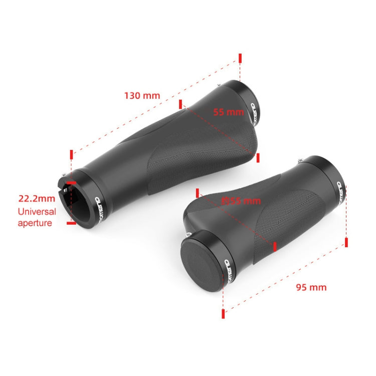 PROMEND GR-506 1 Pair Rubber Ergonomic Ball Bicycle Grip Cover (130mm+130mm), GR-506 130mm+130mm
