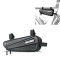 WILD MAN ES4 1.2L Hard Bicycle Bags Rainproof Road Bicycle Frame Bag Triangle Bag, ES4 (Black)